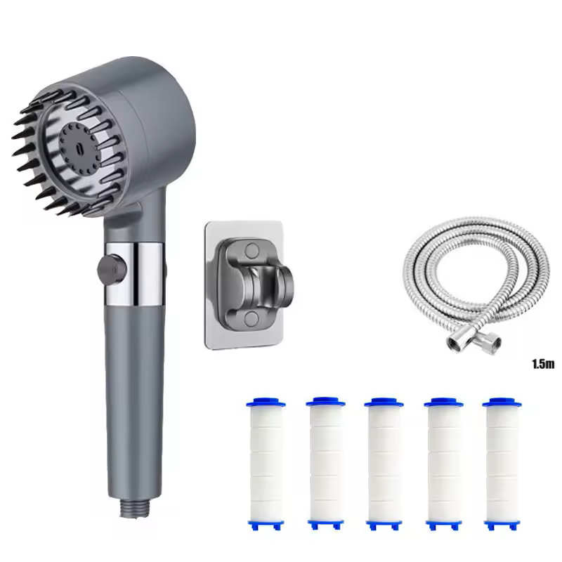 ראש מקלחת מגביר לחץ מסנן חכם