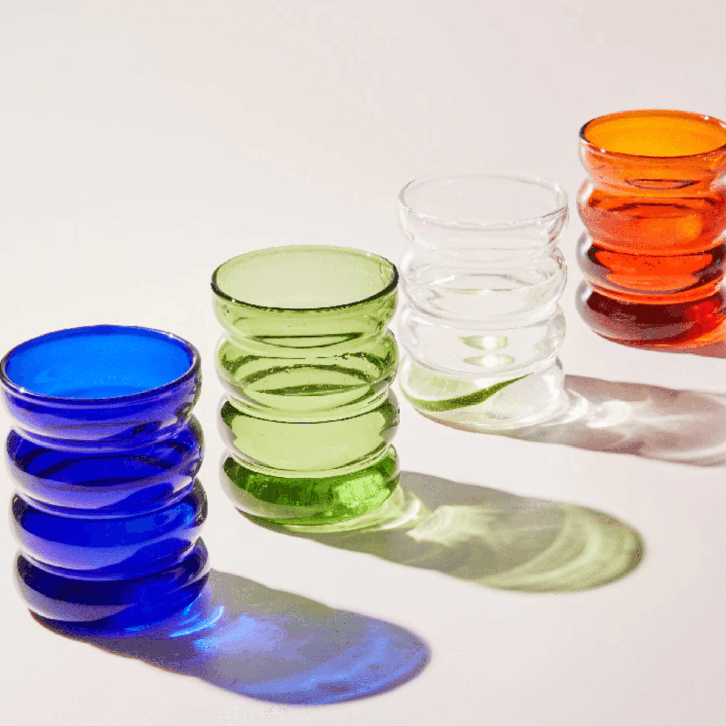 Colorful Bubble Glass Drink Cups