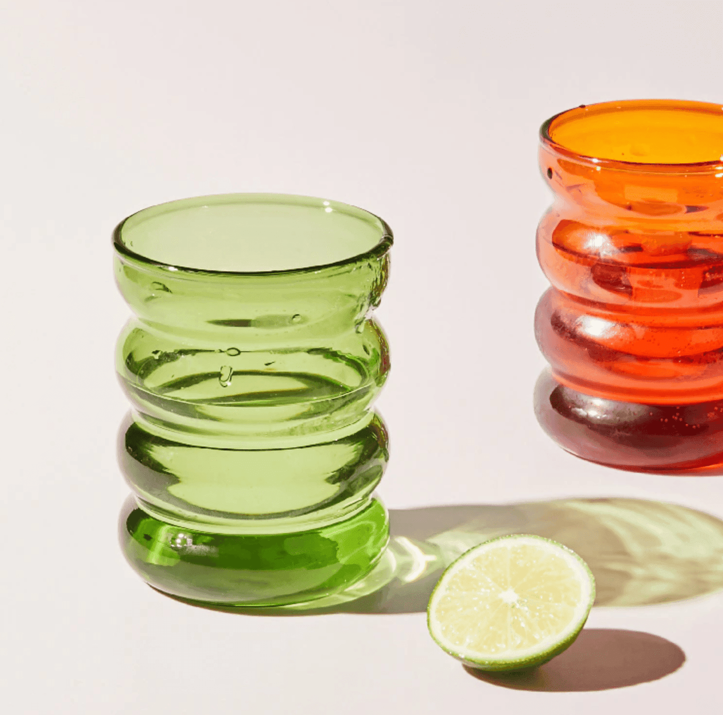 Colorful Bubble Glass Drink Cups