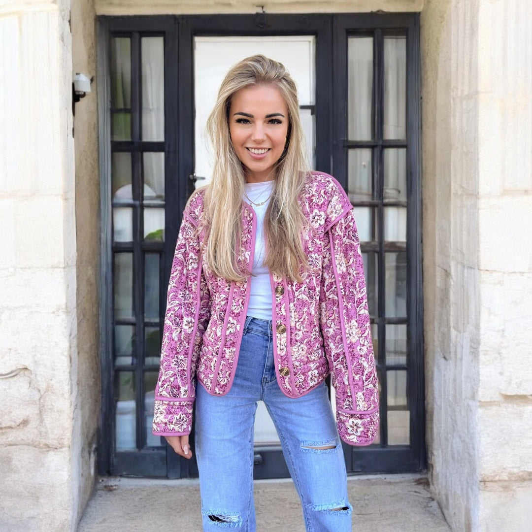 Layla Floral Quilted Jacket
