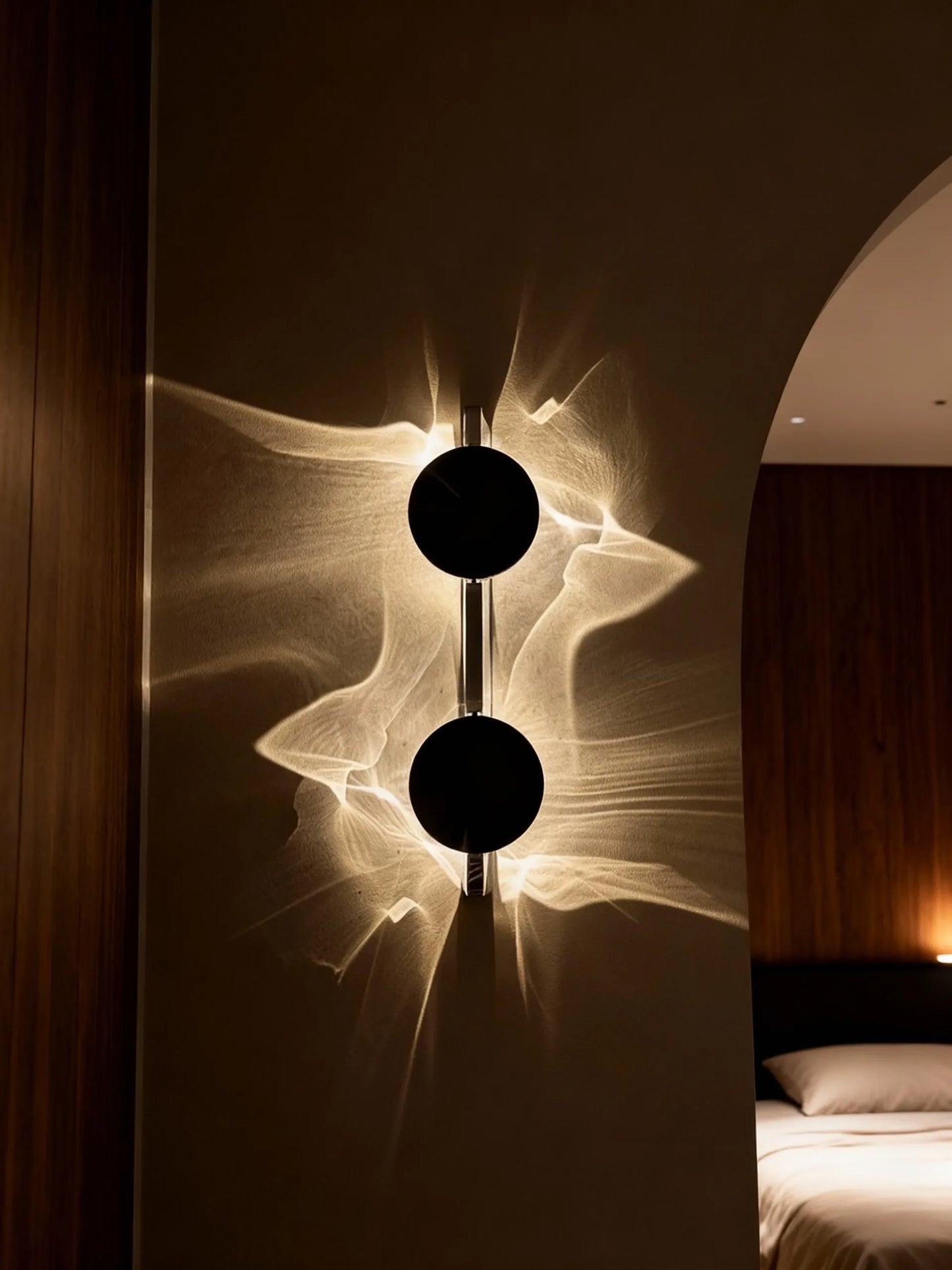 Designer Wall Lamp with Halo Glow Effect