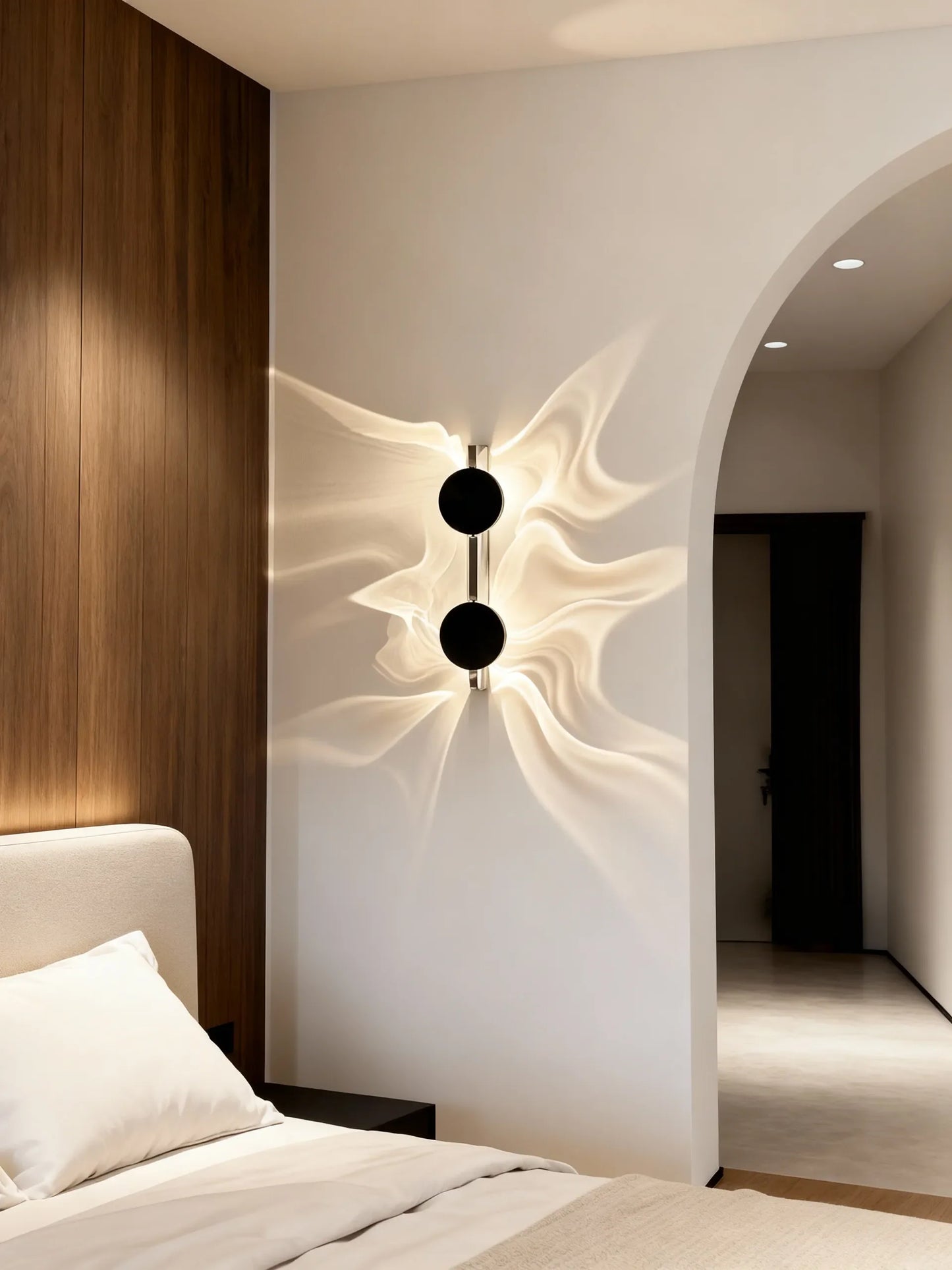 Designer Wall Lamp with Halo Glow Effect