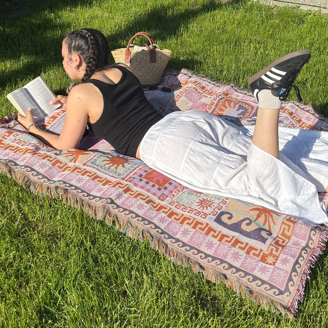 Boho Tapestry Throw Blanket