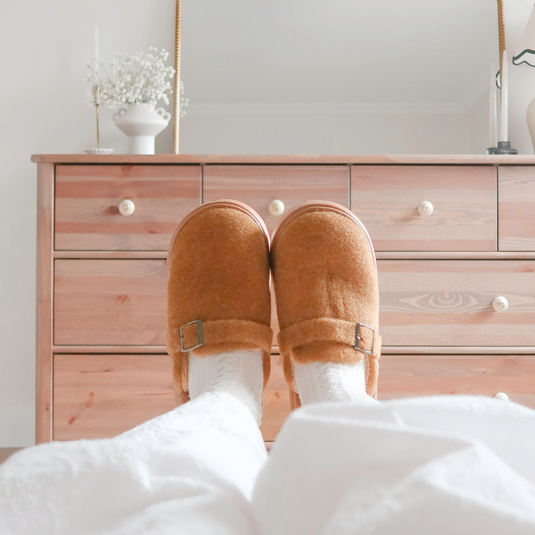 Ava Fuzzy Platform Slippers