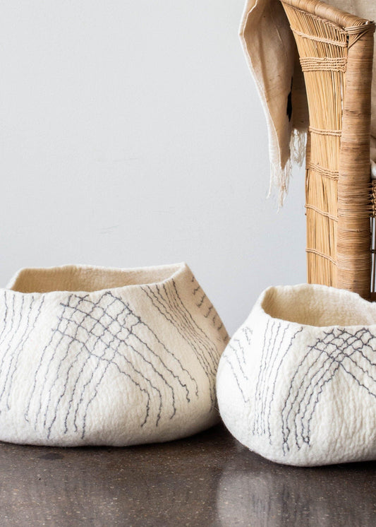 סל ליניארי מצמר גאנה לבן