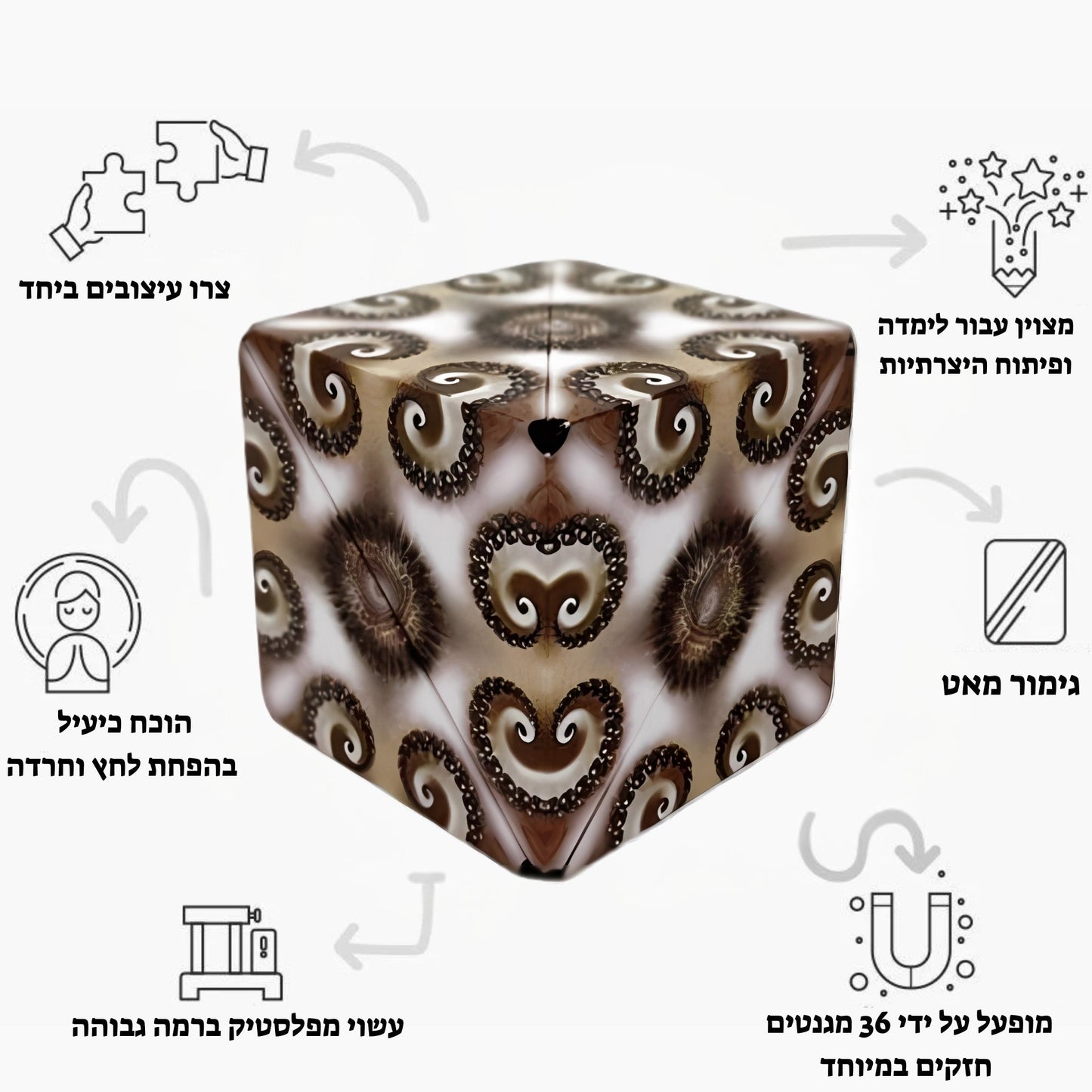 קוביית קשב וריכוז - קוביית הקסם - מודינו