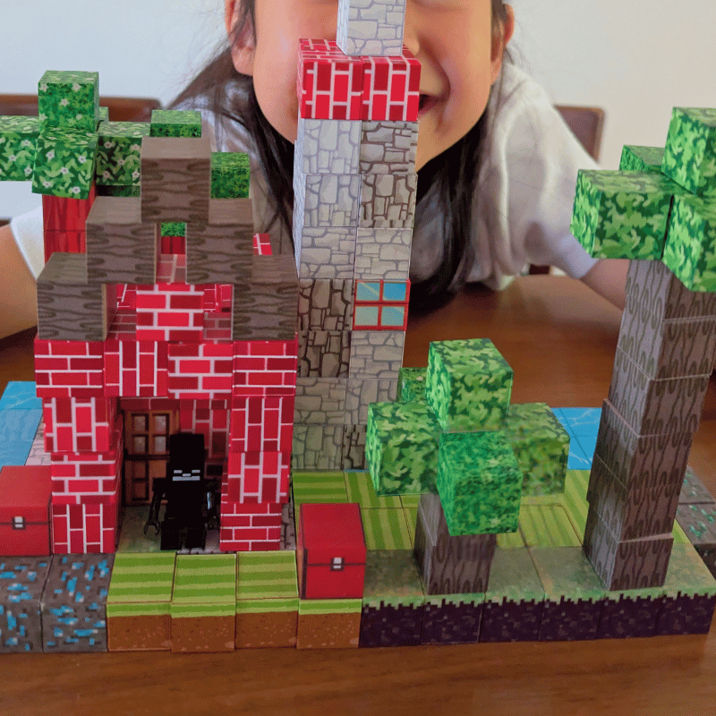 מיינקראפט - משחק מגנטים איכותי - 100 חלקים